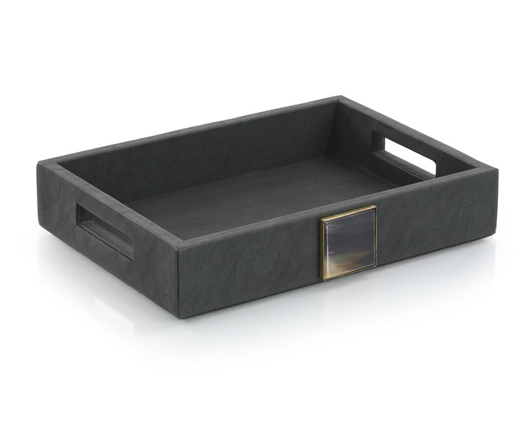Picture of VERDURE LEATHER TRAY I