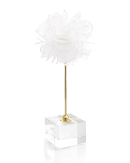 Picture of FLOATING SELENITE BALL ON CRYSTAL STAND