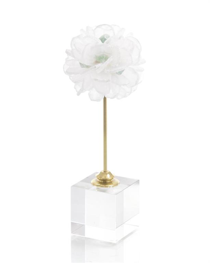 Picture of FLOATING SELENITE BALL ON CRYSTAL STAND