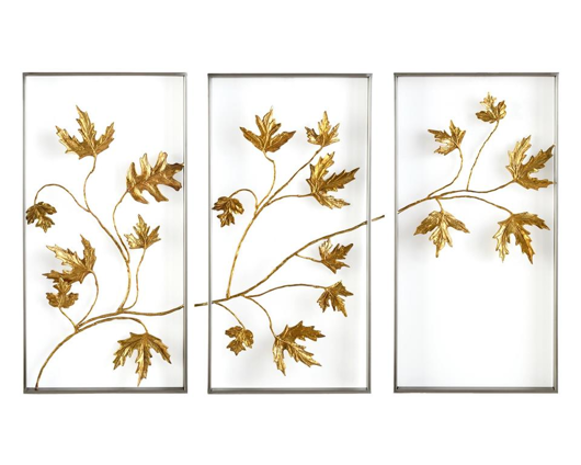 Picture of SET OF THREE FALLING LEAVES TRIPTYCH WALL ART