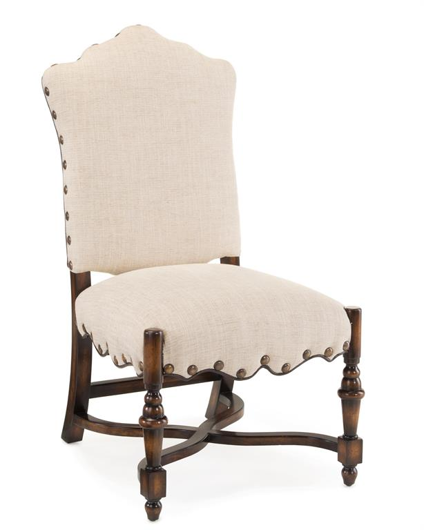 Picture of FRENCH LINEN DINING SIDE CHAIR
