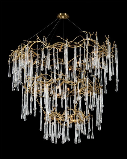 Picture of BRANCHED CRYSTAL TWENTY-LIGHT CHANDELIER