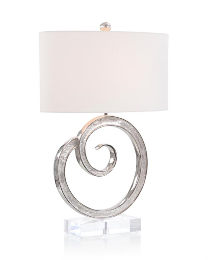 Picture of SPIRAL NICKEL TABLE LAMP