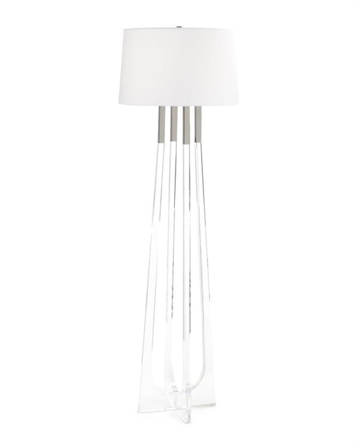 Picture of ACRYLIC FLOOR LAMP WITH POLISHED NICKEL