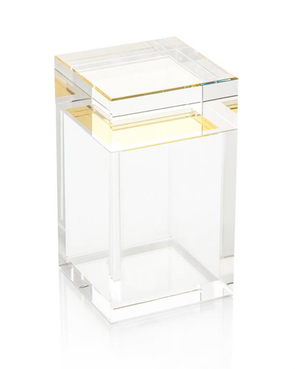 Picture of SAFFRON YELLOW TALL CRYSTAL BOX