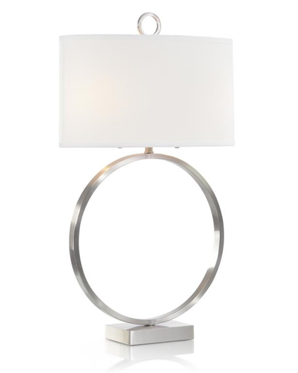 Picture of BRUSHED NICKEL SMALL OPEN-RING TABLE LAMP