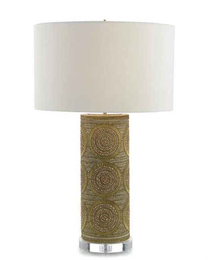 Picture of BRASS BEAD TABLE LAMP