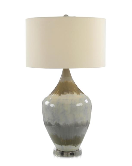 Picture of ENAMELED EARTH TONE TABLE LAMP