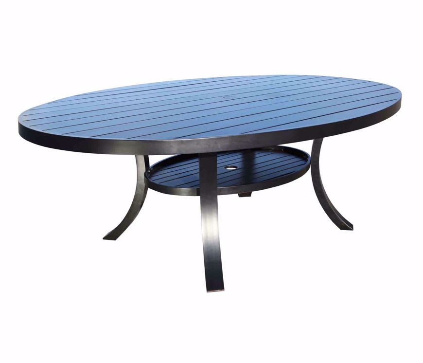 Picture of MONACO 98" X 68" ROUND DINING TABLE