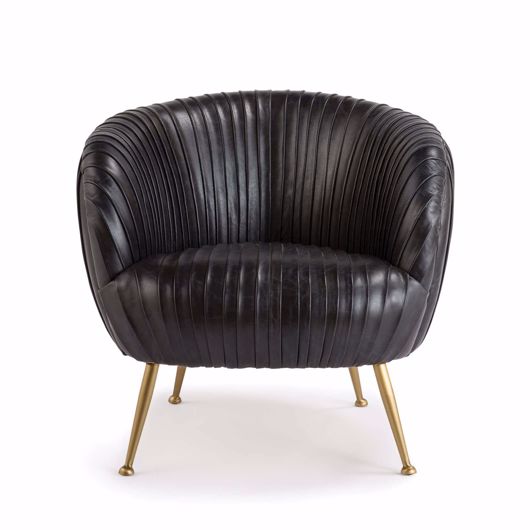 Picture of BERETTA LEATHER CHAIR (MODERN BLACK)