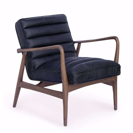 Picture of PIPER CHAIR (ANTIQUE BLACK LEATHER)