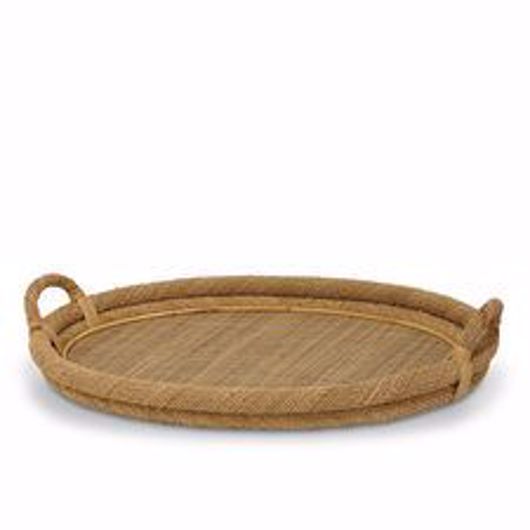 Picture of OVAL NATURAL ROPE TOP TRAY