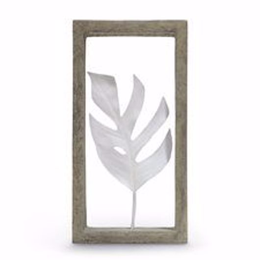 Picture of INDOOR/OUTDOOR MONSTERA LEAF SHADOW BOX