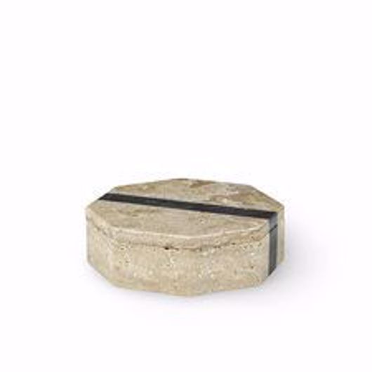 Picture of GRIFFITH TRAVERTINE BOX HEX