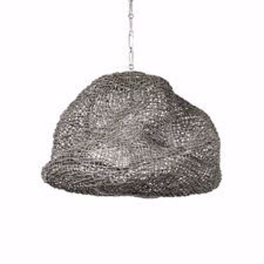 Picture of ANDORRA WICKER PENDANT, LARGE GREY