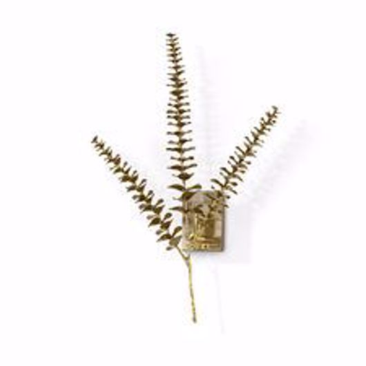 Picture of EUCALYPTUS LEAF BRASS SCONCE