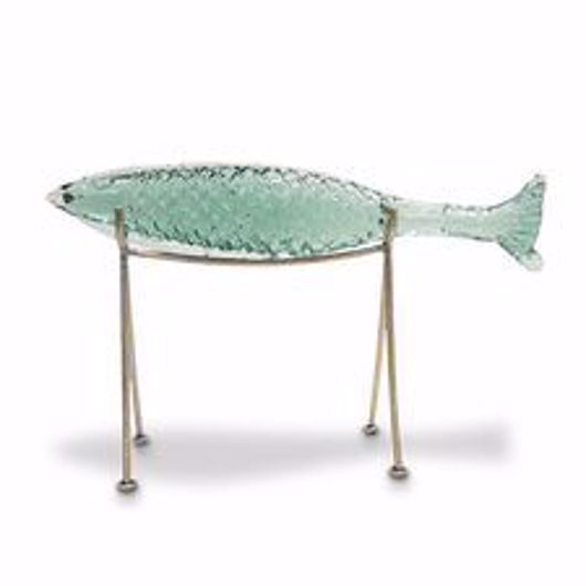Picture of GLASS SAKANA FISH ON STAND LARGE