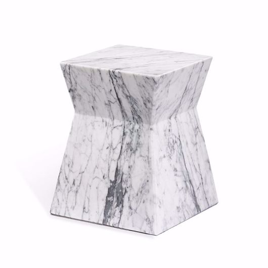 Picture of ANITA SIDE TABLE - CARRARA