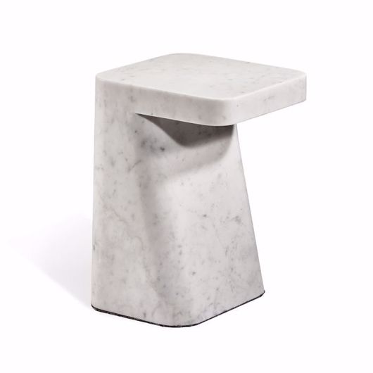 Picture of HUNT SIDE TABLE - CARRARA