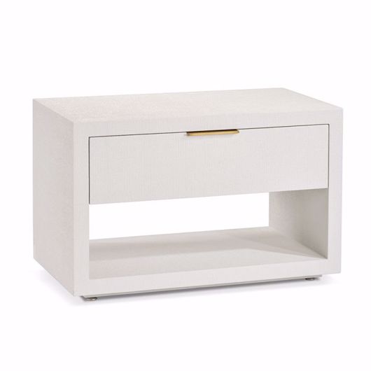 Picture of MONTAIGNE BEDSIDE CHEST - WHITE