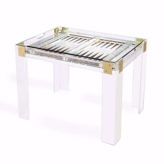Picture of PIERRE ACRYLIC BACKGAMMON TABLE