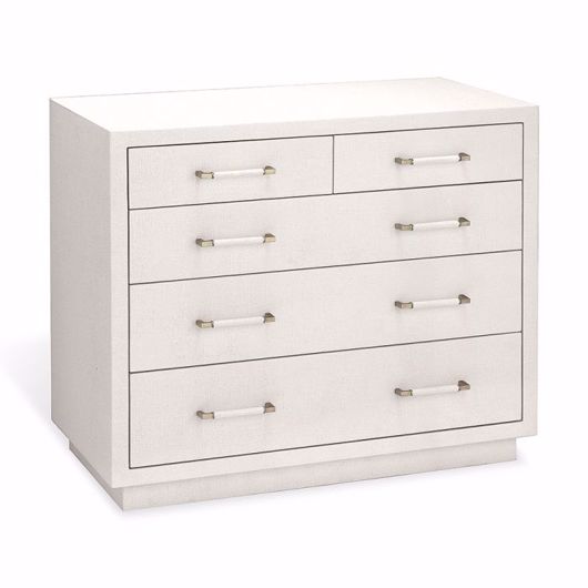Picture of TAYLOR 5 DRAWER CHEST - WHITE