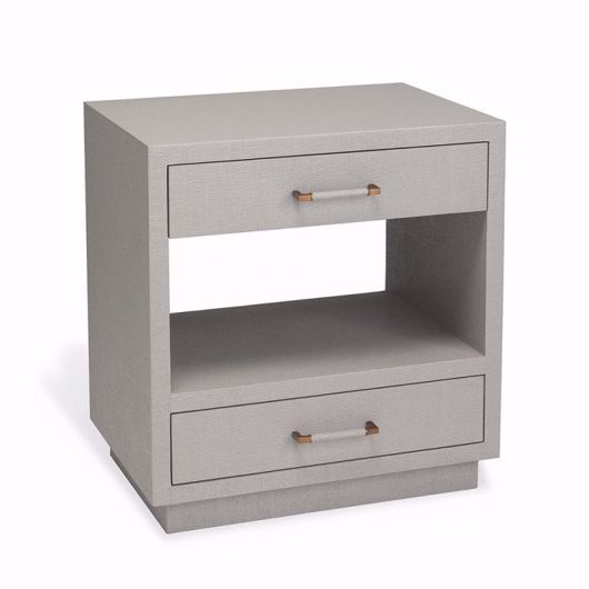 Picture of TAYLOR BEDSIDE CHEST - LIGHT GREY