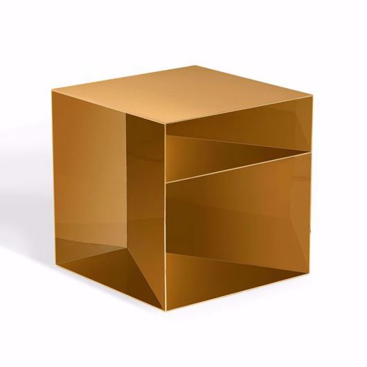 Picture of TROU SIDE TABLE - BRASS