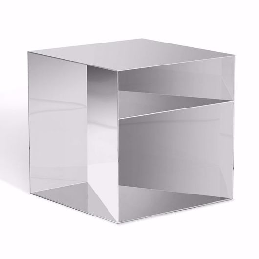 Picture of TROU SIDE TABLE - NICKEL