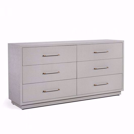 Picture of TAYLOR 6 DRAWER CHEST - LIGHT GREY