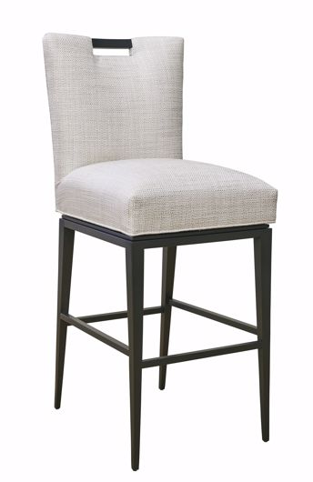Picture of FAIRBANKS OIL RUBBED BRONZE BAR HEIGHT DINING STOOL