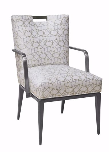 Picture of LANGHAM ANTIQUE SILVER ARM CHAIR