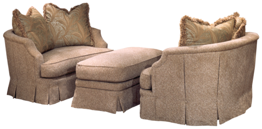 Picture of DOUBLE CHAIR & OTTOMAN   