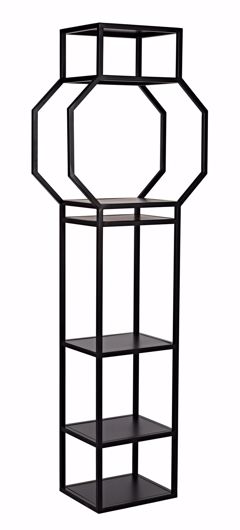 Picture of DOWNTOWN B BOOKCASE, BLACK METAL