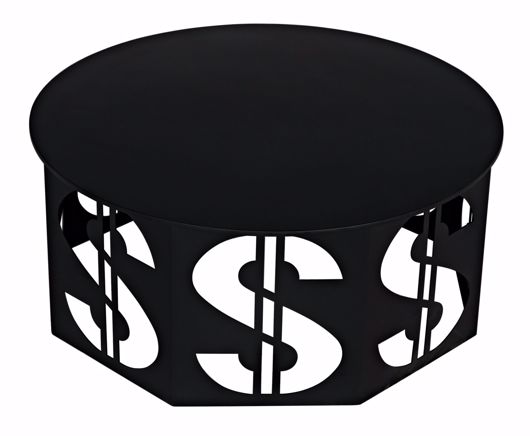Picture of DOLLAR COFFEE TABLE, BLACK STEEL