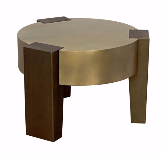 Picture of CARRUSEL COFFEE TABLE, METAL WITH BRASS AND AGED BRASS FINISH