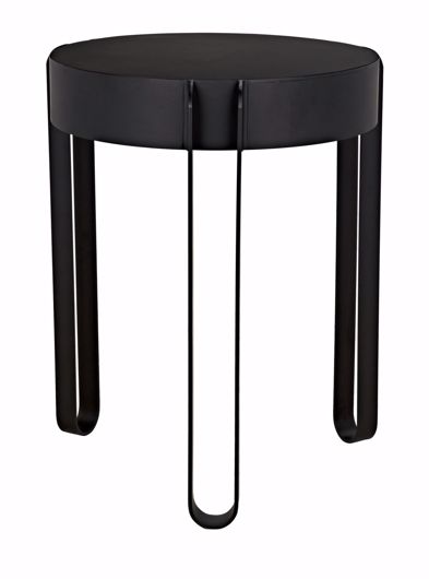 Picture of MARCELLUS SIDE TABLE, BLACK METAL