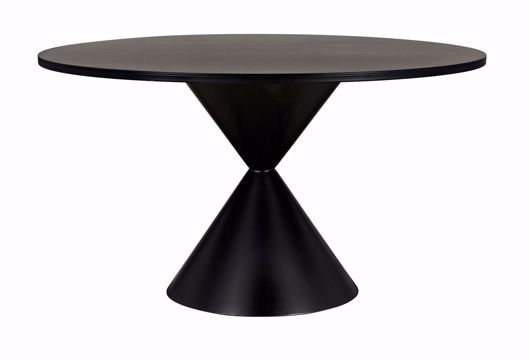 Picture of HOURGLASS DINING TABLE, BLACK STEEL