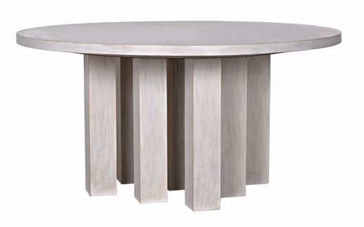 Picture of RESISTANCE DINING TABLE, WHITE WASH