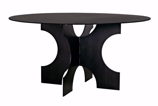 Picture of ELEMENT DINING TABLE, BLACK METAL