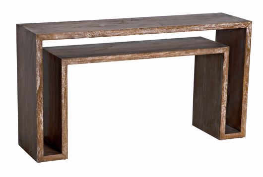 Picture of CAINE CONSOLE, GREY WASH