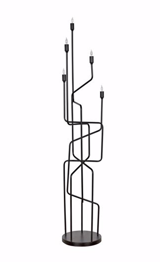 Picture of MORIARTY FLOOR LAMP, BLACK METAL