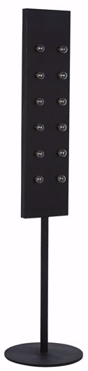 Picture of SIGNAL FLOOR LIGHT WITH STAND, BLACK METAL