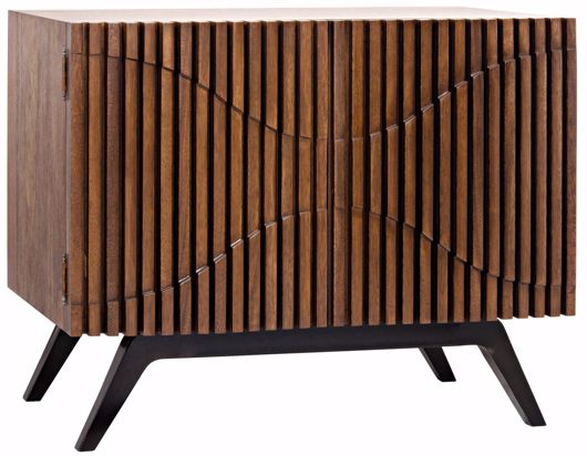 Picture of ILLUSION SINGLE SIDEBOARD WITH STEEL BASE, DARK WALNUT