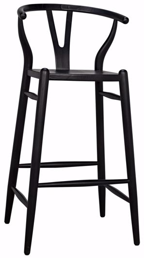 Picture of ZOLA BARSTOOL, CHARCOAL BLACK