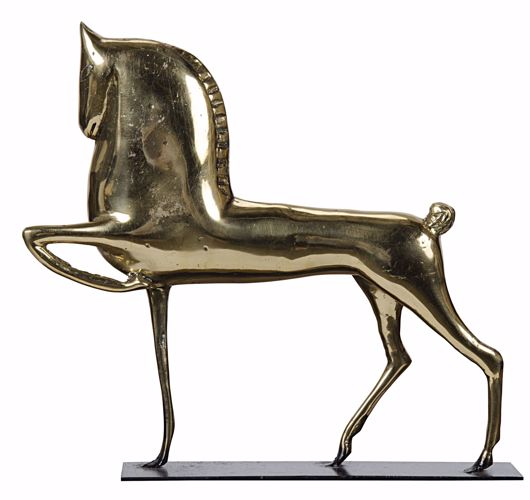 Picture of HORSE ON STAND, BRASS