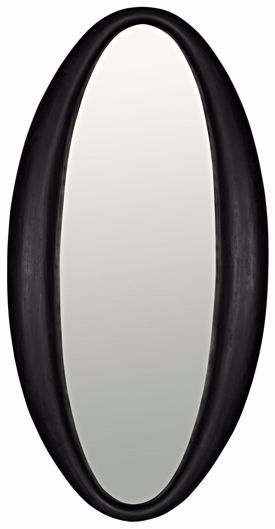 Picture of WOOLSEY MIRROR, CHARCOAL BLACK