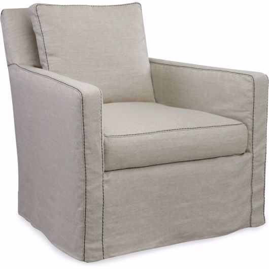 Picture of C1296-01SG SLIPCOVERED SWIVEL GLIDER