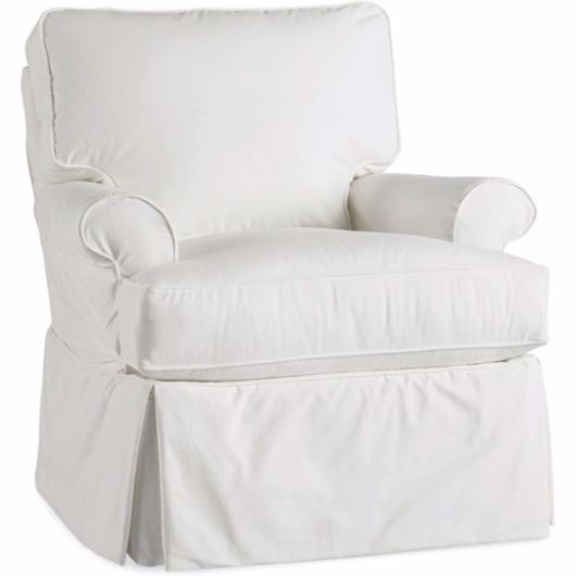 Picture of C3794-01SW SLIPCOVERED SWIVEL CHAIR