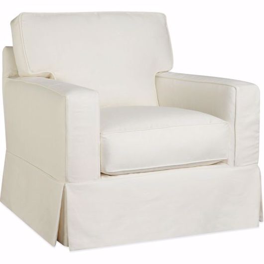 Picture of C5287-01SW SLIPCOVERED SWIVEL CHAIR